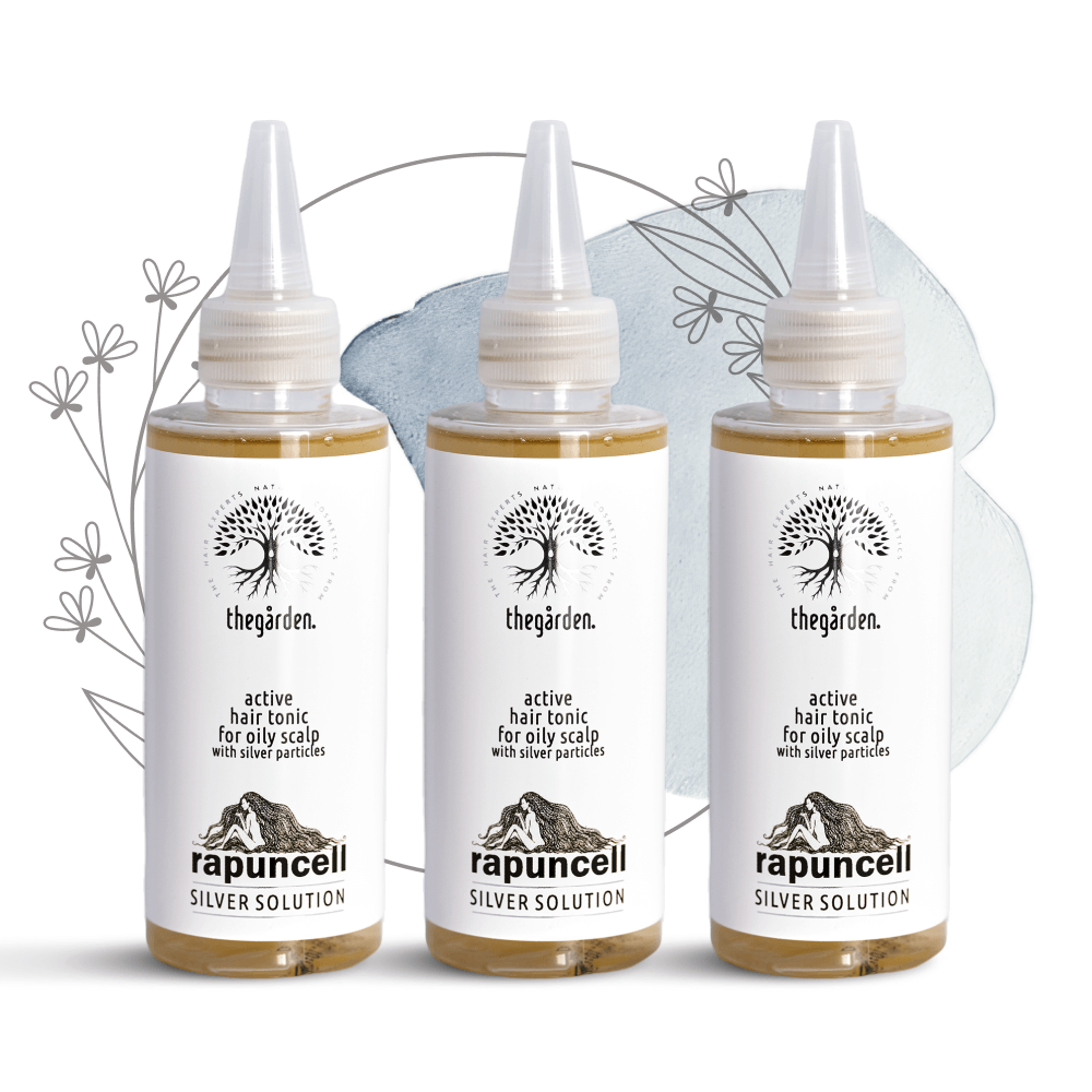 Rapuncell Silver Solution (a tonic to grow hair and stop excessive hair loss - for oily scalp)