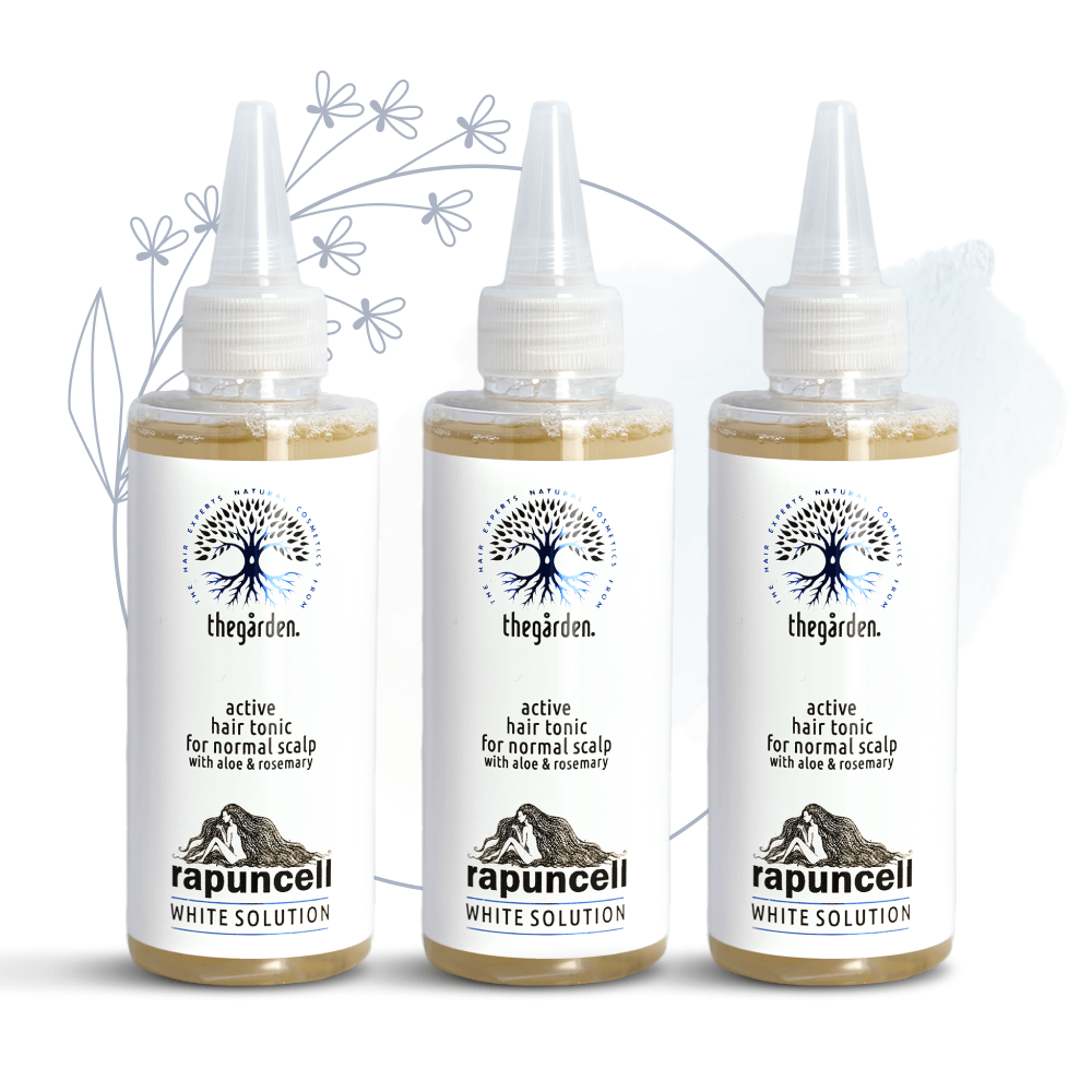 Rapuncell White Solution (a tonic to grow hair and stop excessive hair loss - for normal scalp)